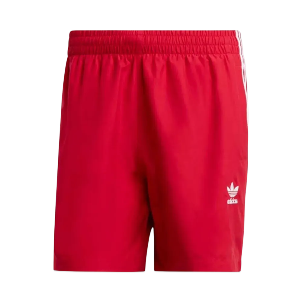 adidas Originals Adicolor Three Stripes Swim Shorts "Better Scarlet"