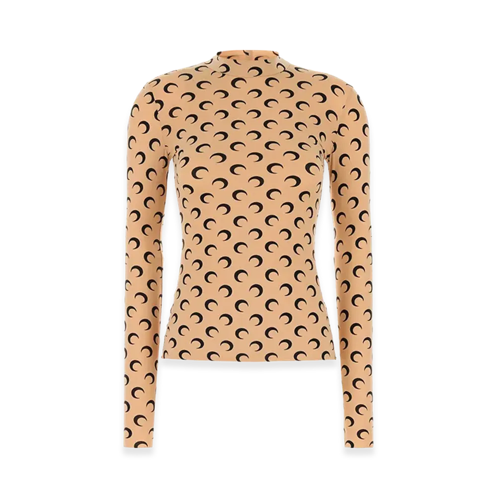 Marine Serre Women's T-Shirts "Brown"