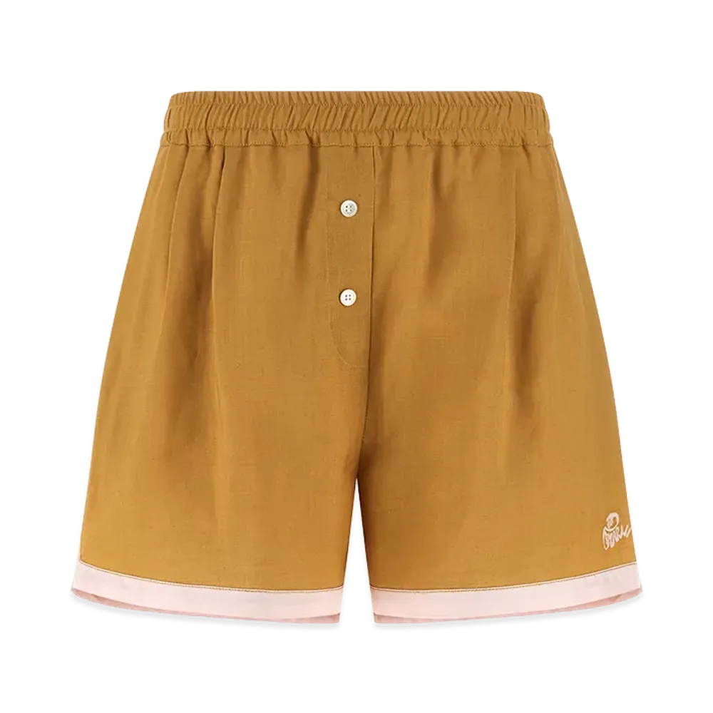 MARNI Women's Linen Shorts "Yellow"
