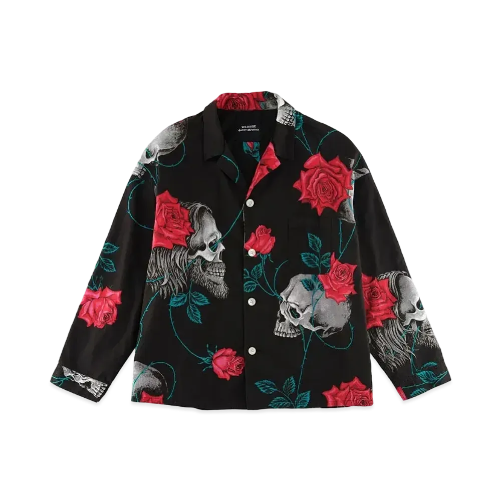 SAINT Mxxxxxx x WILDSIDE YOHJI YAMAMOTO Pajama Shirt "Black"