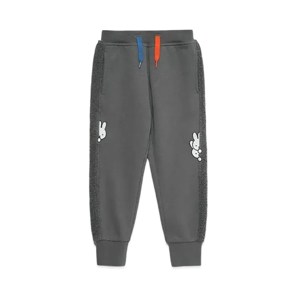 graniph x Miffy Hide And Seek Kids Fleece Sweatpants "Gray"