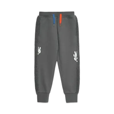 graniph x Miffy Hide And Seek Kids Fleece Sweatpants "Gray"