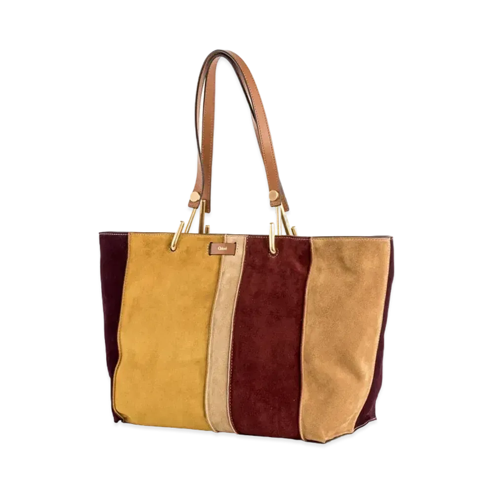 Chloe KERI Suede Tote Bag "Multicolor"