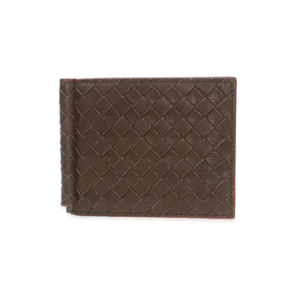 Bottega Veneta Intrecciato Lambskin Bi-fold With Money Clip "Edoardo"