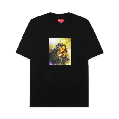 Supreme Mary Rhinestone S/S Top "Black"
