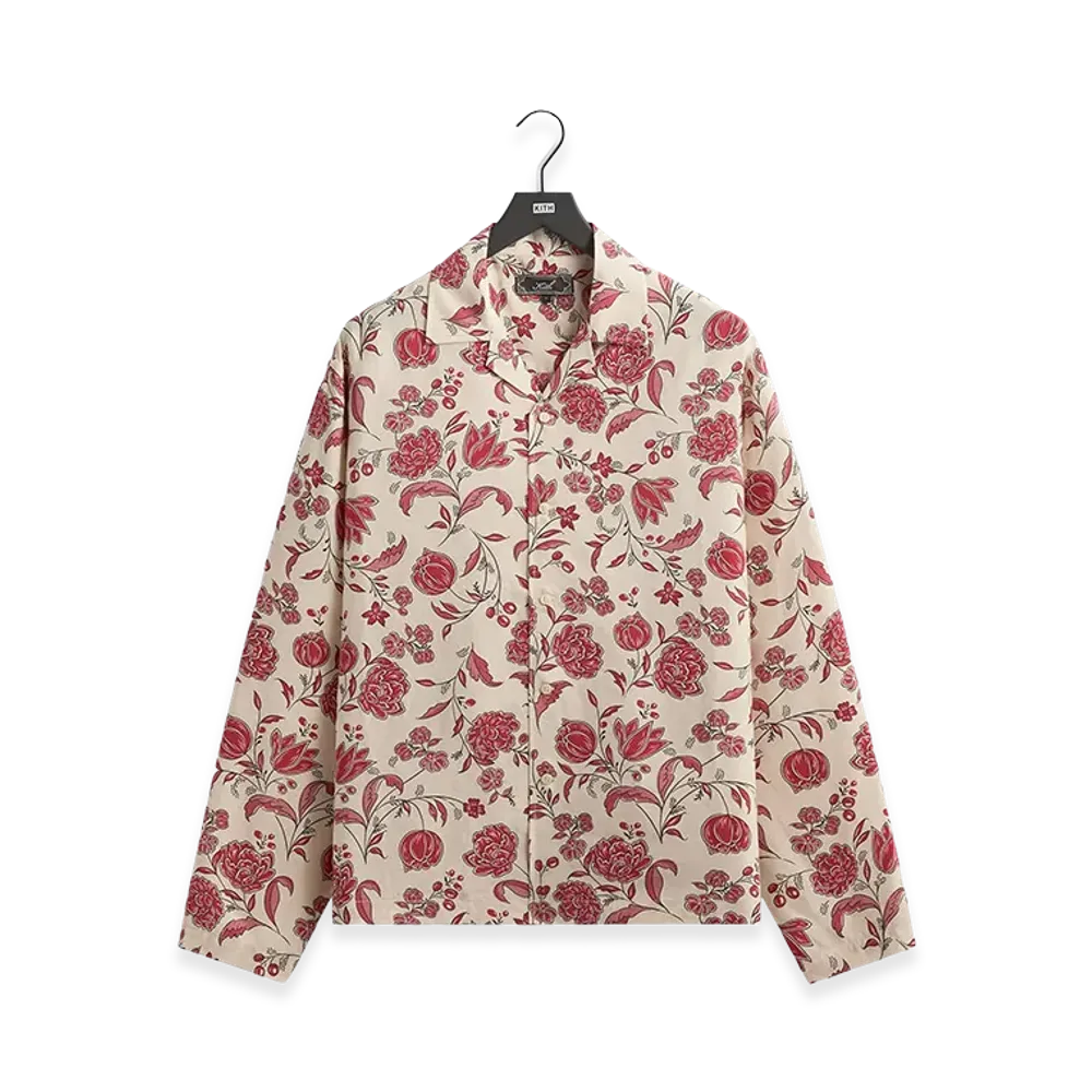 Kith Cupro Linen Long Sleeve Adonis Shirt "Fury"
