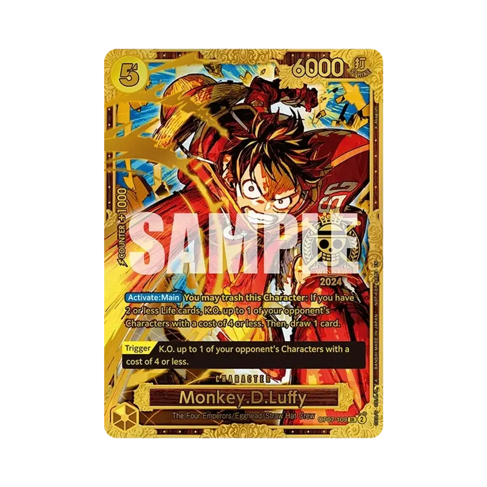 モンキー・D・ルフィ:1st Place SR [OP07-109]【英語版】(プロモーションカード「チャンピオンシップ 2024 ワールドファイナル」)