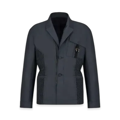 Dior Workwear Waxed Cotton Poplin Jacket "Navy Blue"