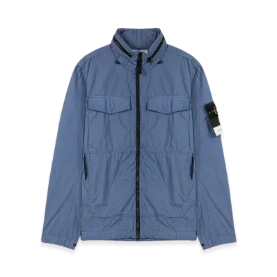 Stone Island 40532 Naslan Light Watro Garment Dyed Jacket - 22SS "Mid Blue"