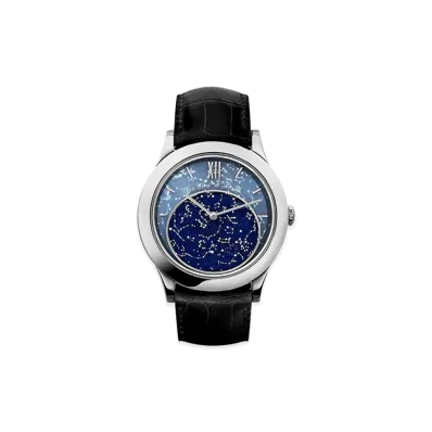 Van Cleef & Arpels Midnight in Paris watch "18K White gold/Aventurine/Quartz/Meteorite"