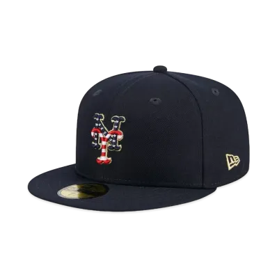 NEW ERA 5950 MLB July4 23 NVY JP New York Mets "Navy"