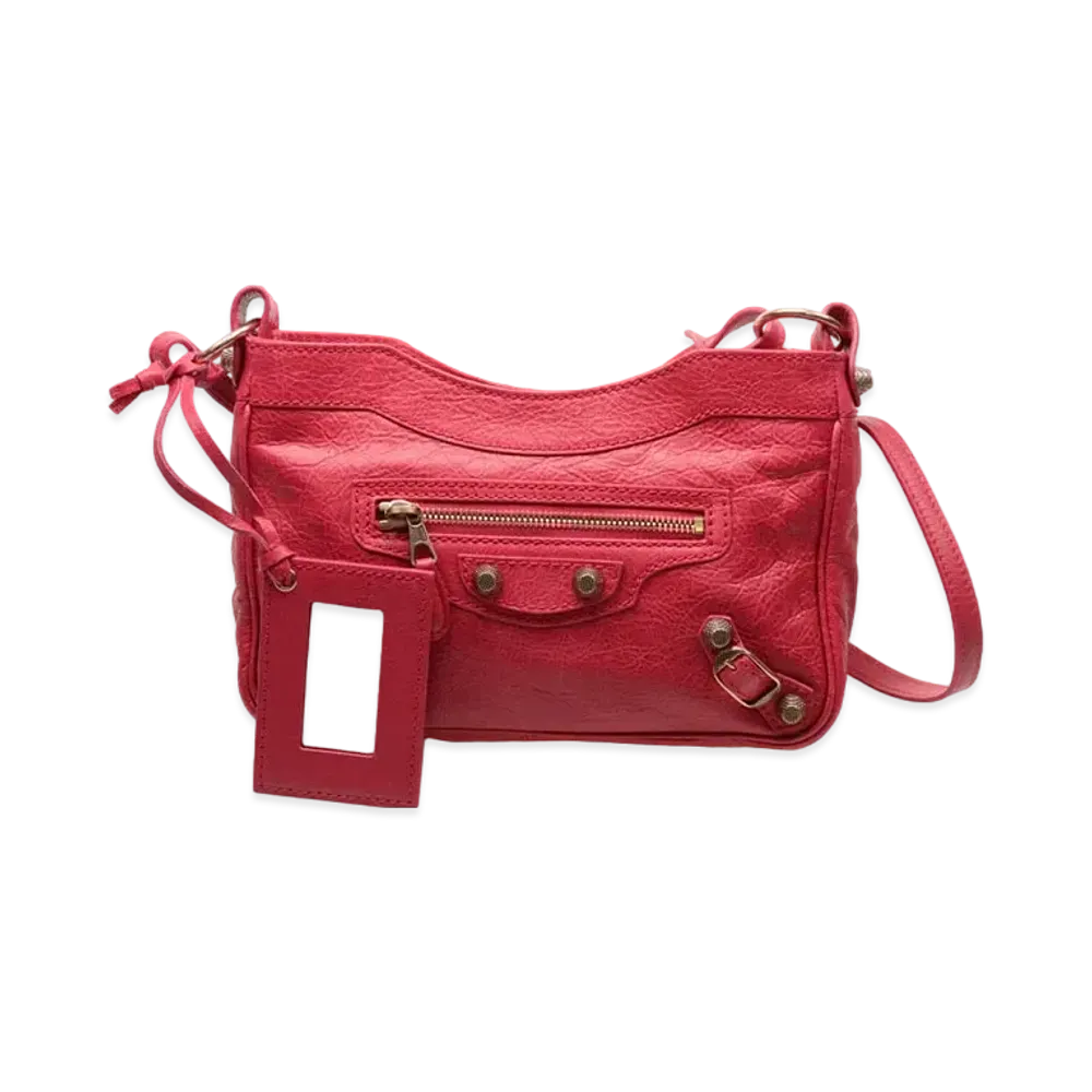 BALENCIAGA Handbag Lambskin "Red"