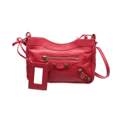 BALENCIAGA Handbag Lambskin "Red"