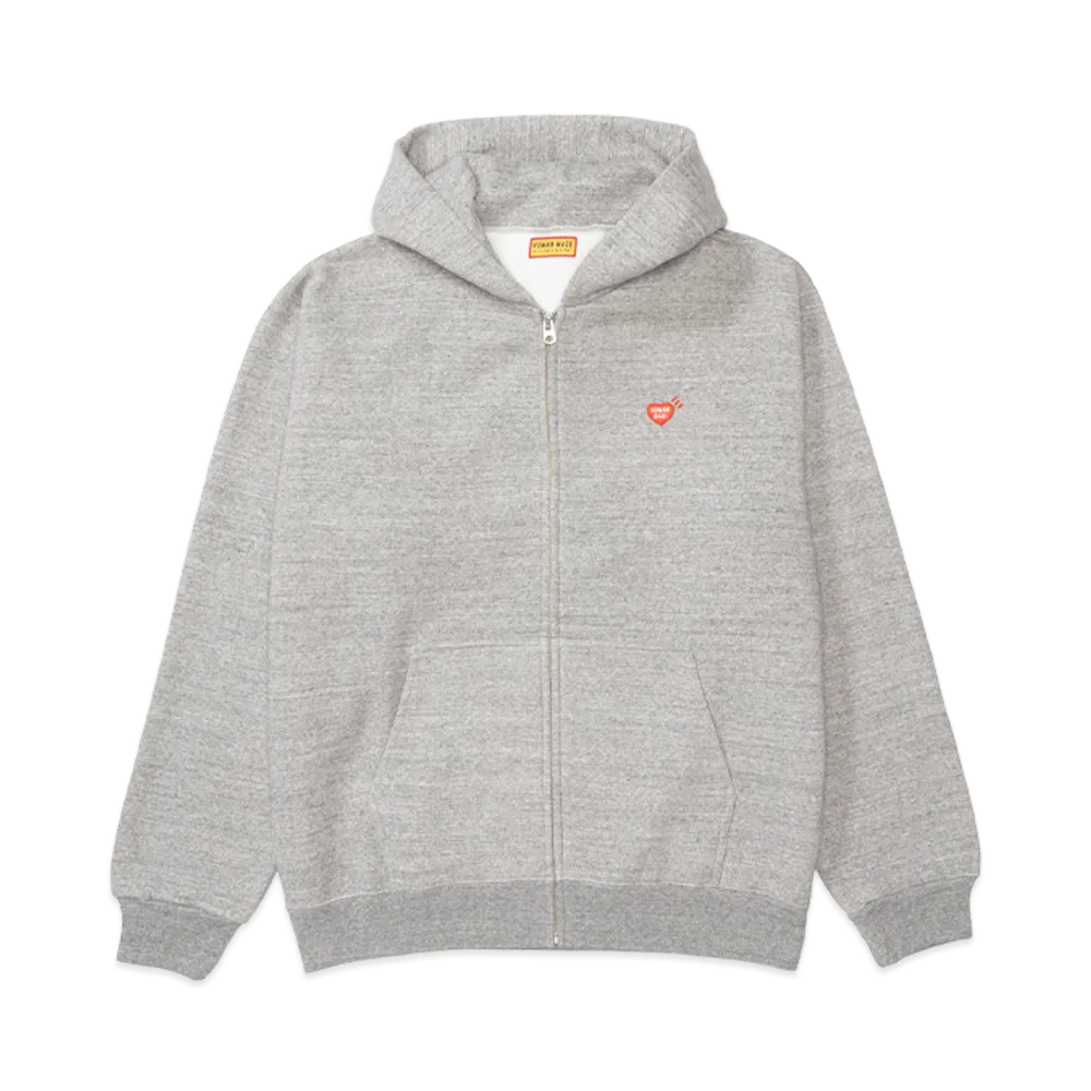 HUMAN MADE Classic Zip-Up Hoodie "Gray"