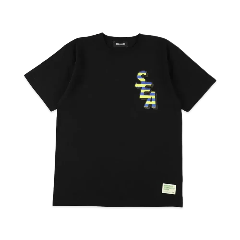 WIND AND SEA Vertical Logo Graphic Tee "Black"