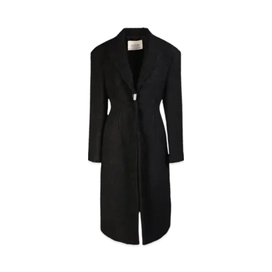 1017 ALYX 9SM Faux-Fur Single-Breasted Coat "Brown"