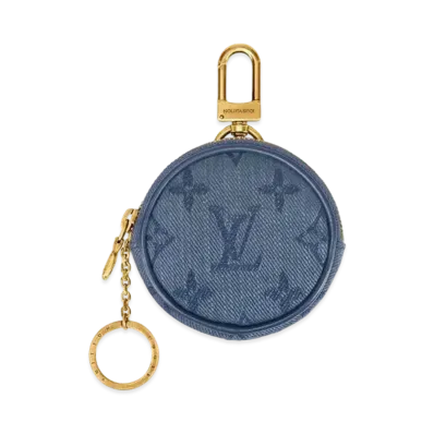 Louis Vuitton Round Pouch Monogram Denim