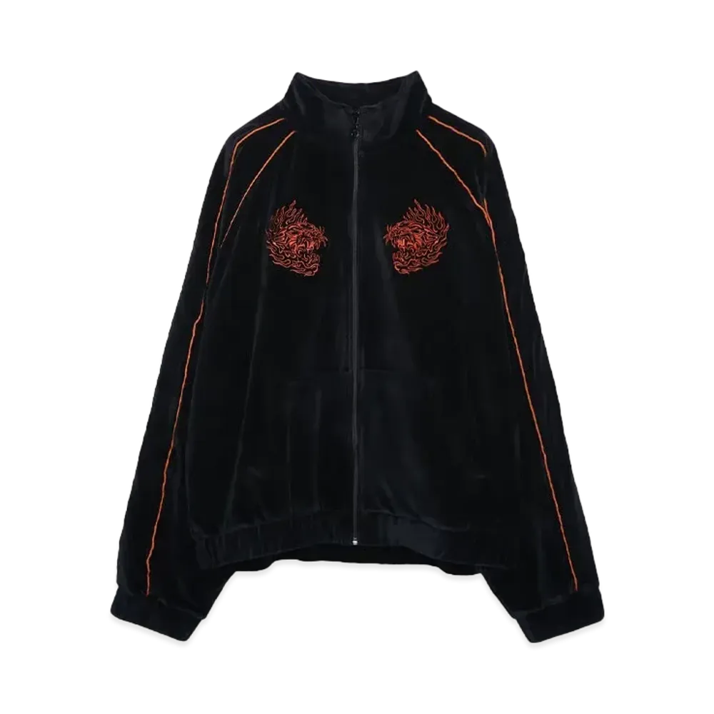LU'U DAN SUPA-SLEAZE TRACK TOP "BLACK"