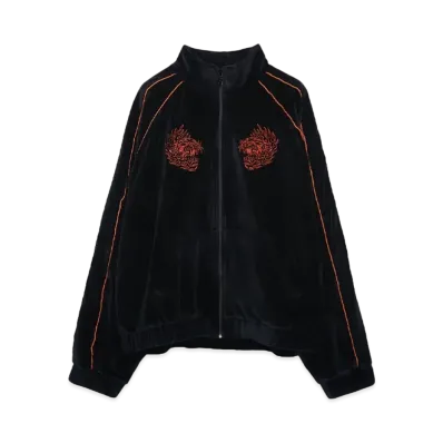 LU'U DAN SUPA-SLEAZE TRACK TOP "BLACK"