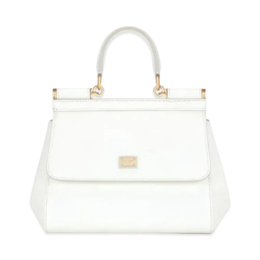 Dolce&Gabbana Sicily Bag Small Dauphine Calfskin "White"