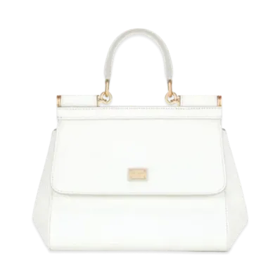 Dolce&Gabbana Sicily Bag Small Dauphine Calfskin "White"