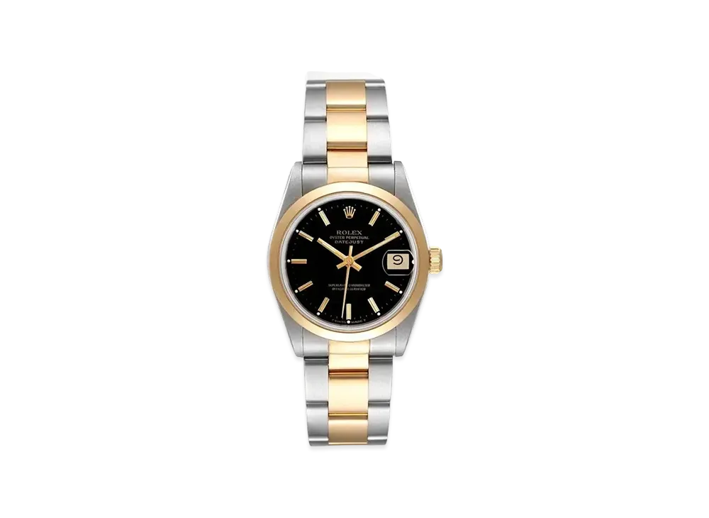 ROLEX Datejust "Black/Stainless Steel/Yellow Gold"