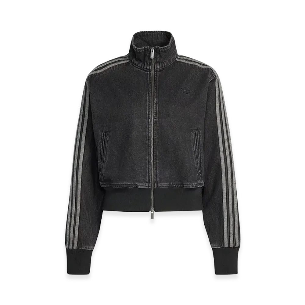 adidas Women's Firebird Denim Track Top "True Black Denim"