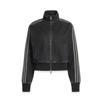 adidas Women's Firebird Denim Track Top "True Black Denim"