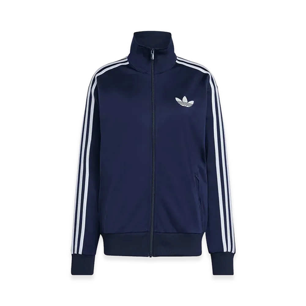 adidas Women's Firebird Loose Track Top "Night Indigo/Off White"