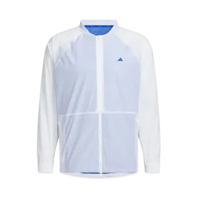 adidas Crewneck Windproof Long Sleeve Full Zip Jacket "White"