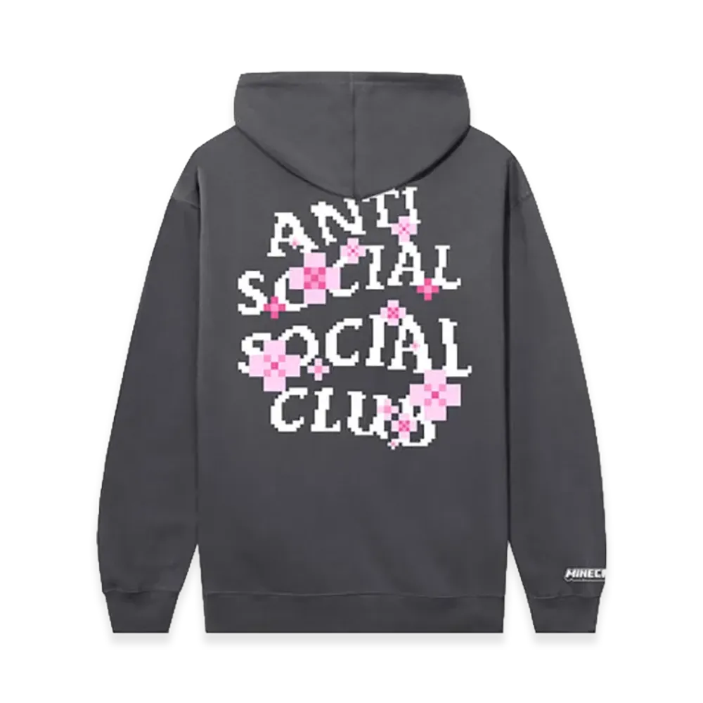ANTI SOCIAL SOCIAL CLUB x Minecraft Cherry Blossom Hoodie "Charcoal Grey"