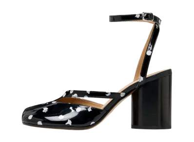 Maison Margiela Women's Tabi Strap Pumps "Black/White"