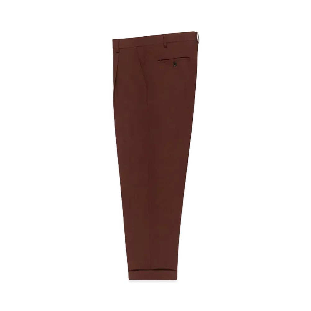 WACKO MARIA Dormeuil / Pleated Trousers (Type-1) "Brown"