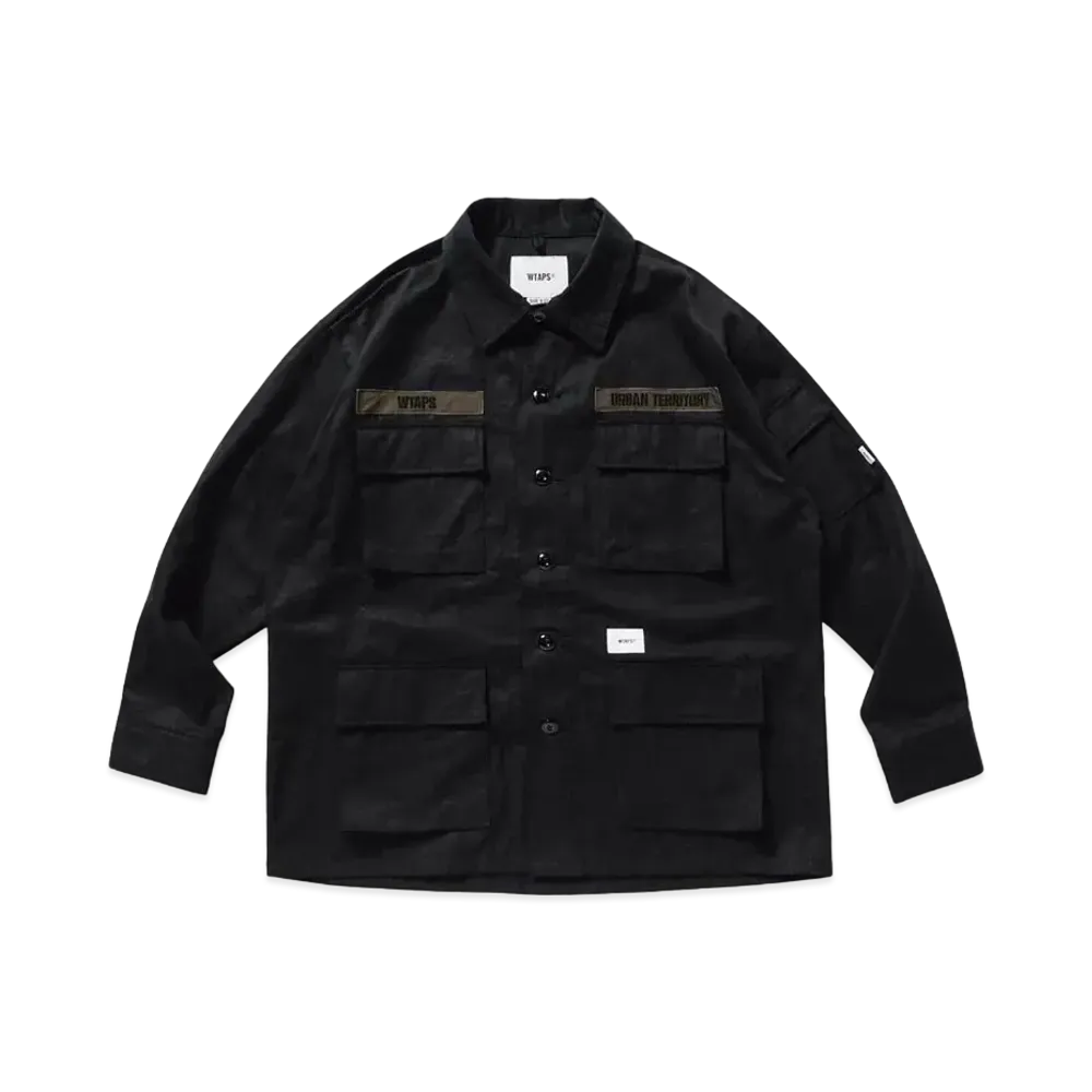 WTAPS Jungle 02 L/S Cotton Ripstop"Black"