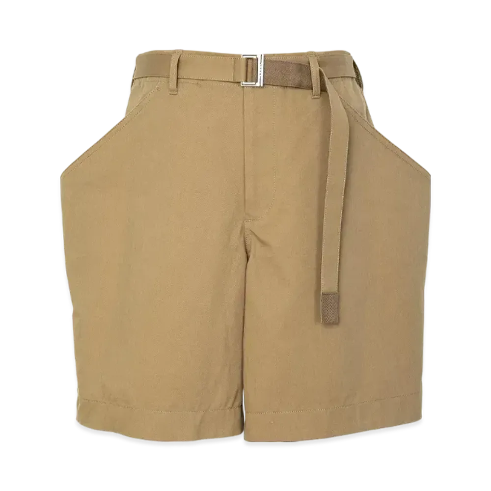 sacai Cotton Chino Shorts "Beige"