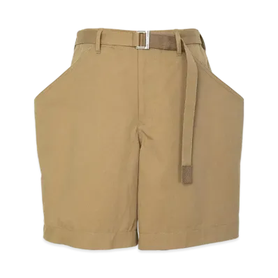 sacai Cotton Chino Shorts "Beige"