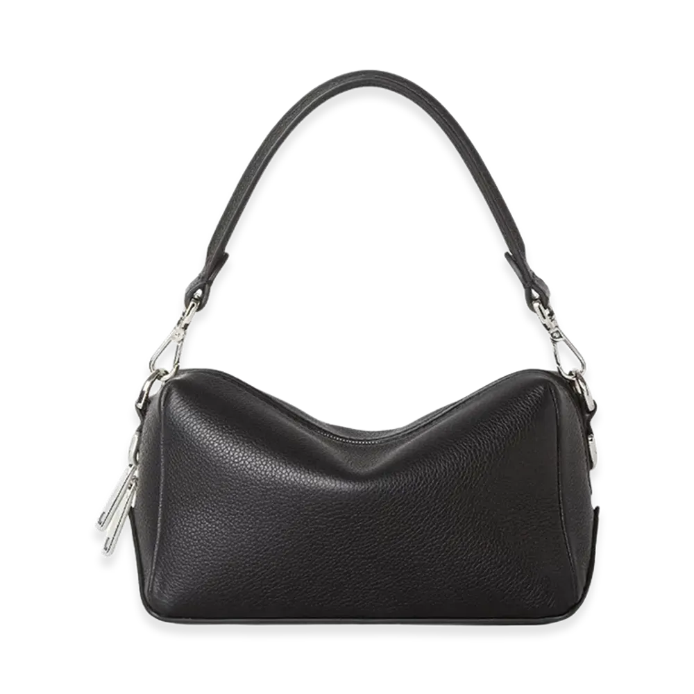 FENDI Small Leather Handbag "Black"