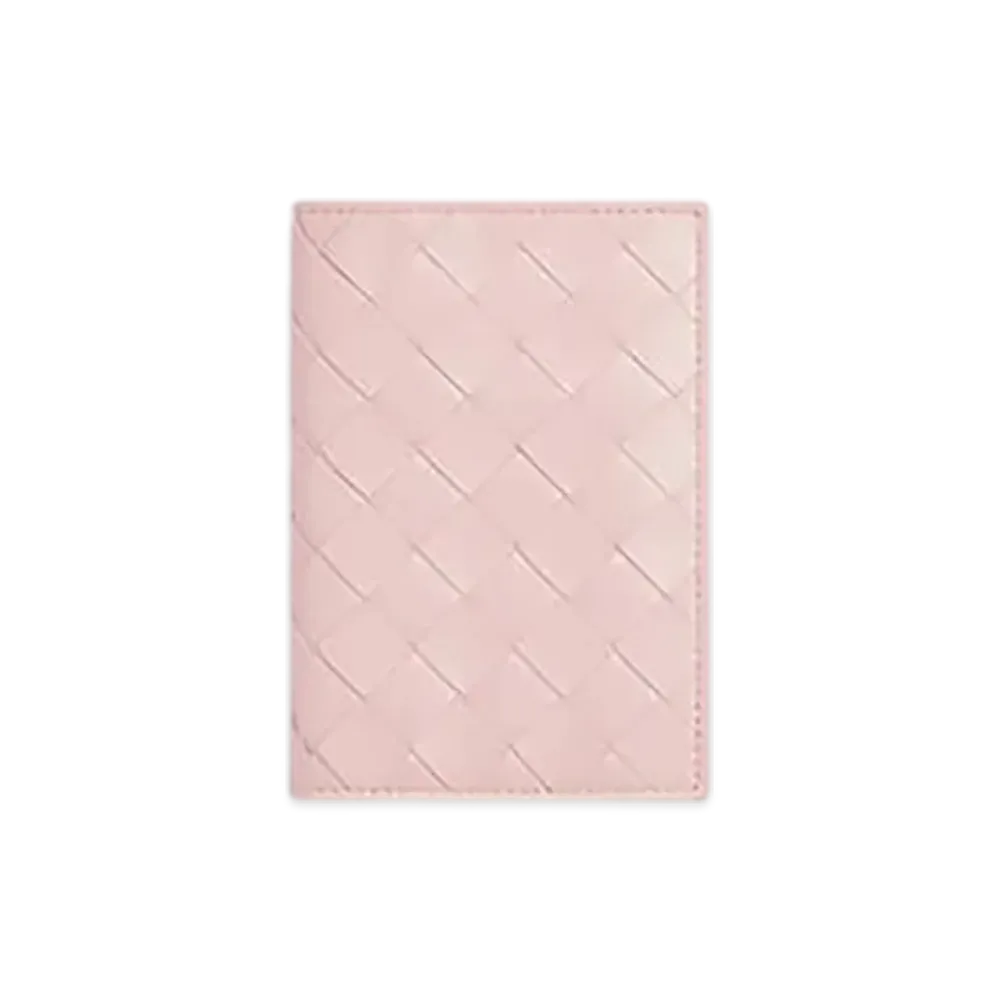 Bottega Veneta Intrecciato Passport Case "Rose"