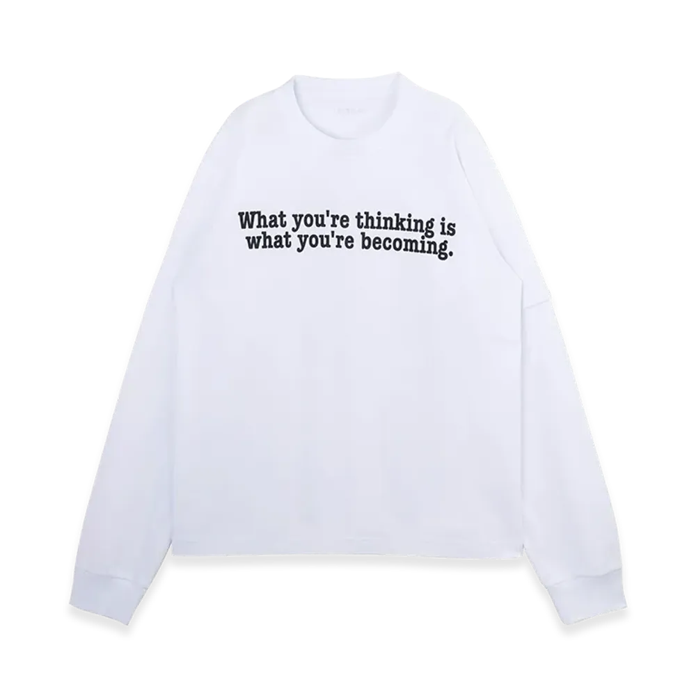 sacai x Muhammad Ali L/S T-Shirt "White"
