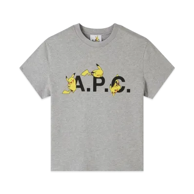 A.P.C. x Pokemon Pikachu T-Shirt F "Gray"