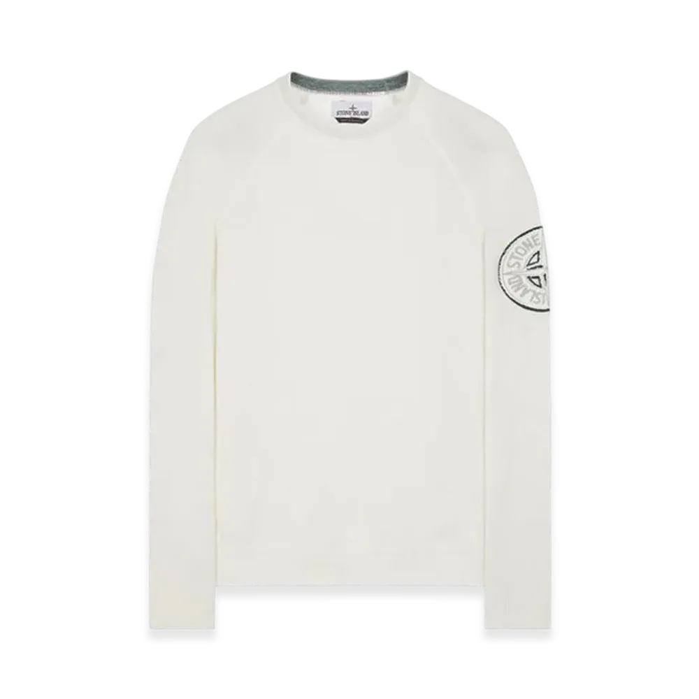 Stone Island 523B7 Organic Cotton Crewneck Knit - 23SS "White"