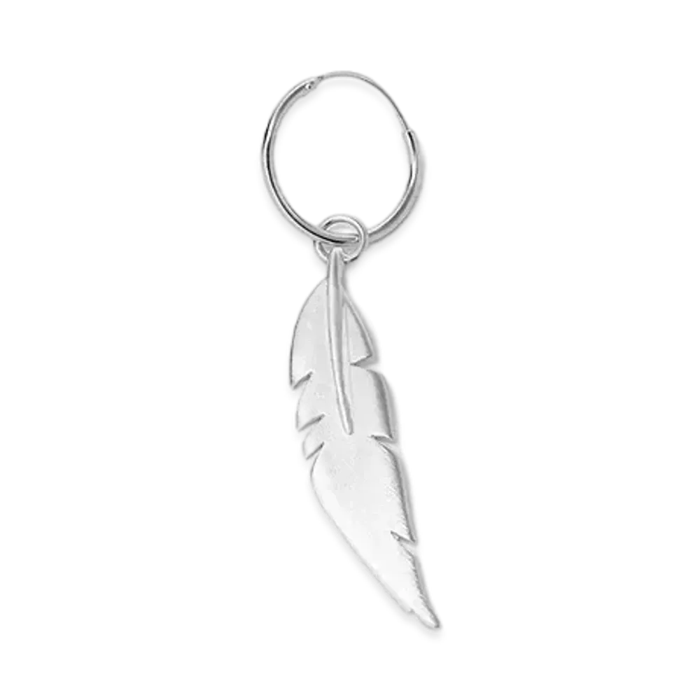 FACETASM x Vibe Harslof Feather Earring "Silver"