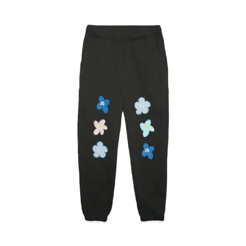 NISHIMOTO IS THE MOUTH FLOWER SWEAT PANTS "BLACK"