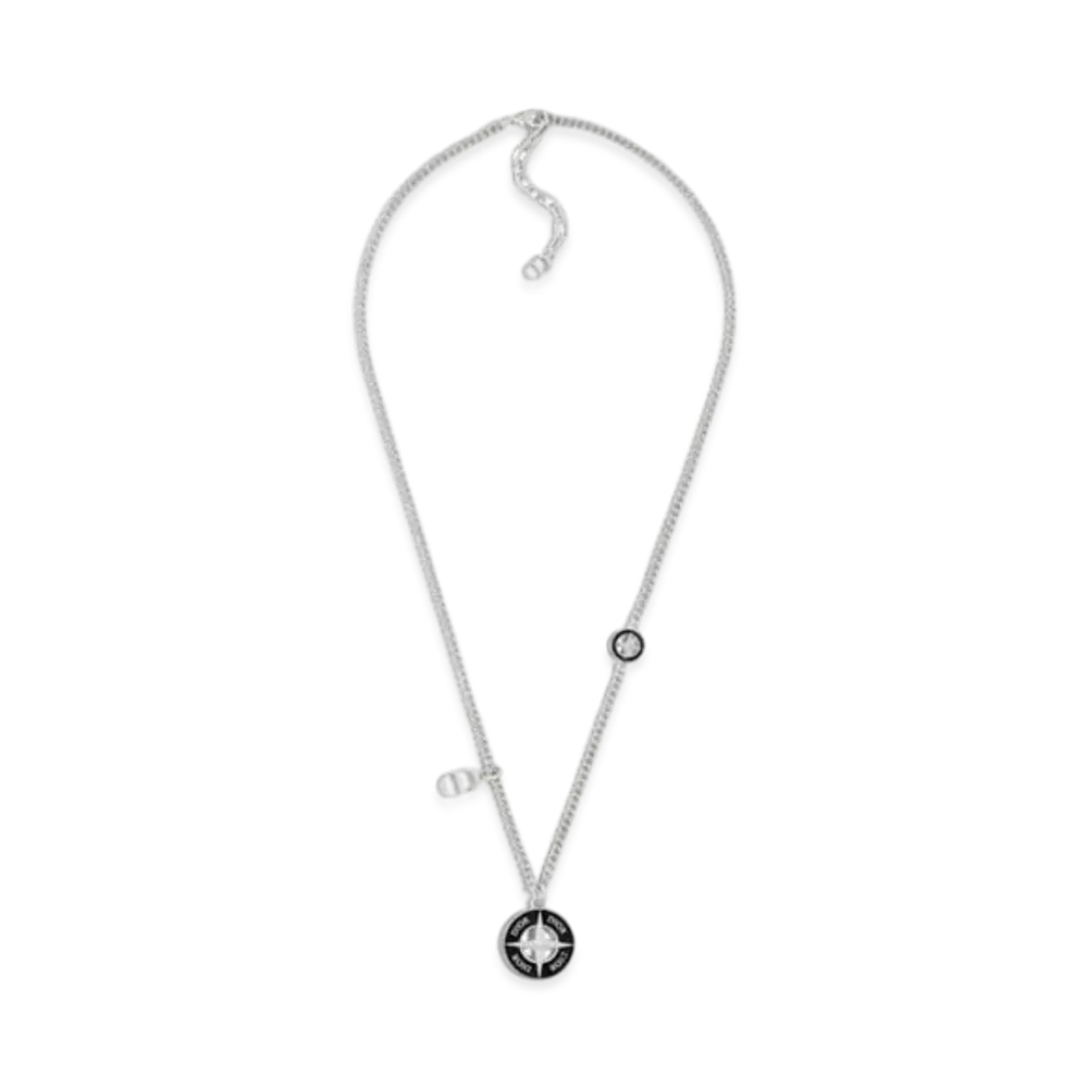 Dior x Stone Island Necklace Brass and Resin "Black"
