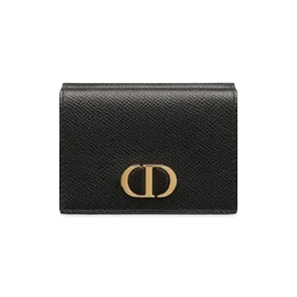 Dior 30 Montaigne Compact Wallet "Black"