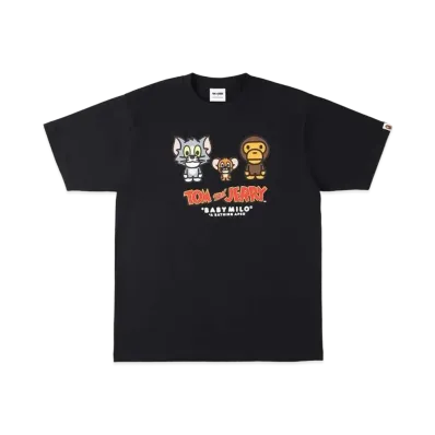 A BATHING APE / TOM AND JERRY BABY MILO TEE 2 "Black"