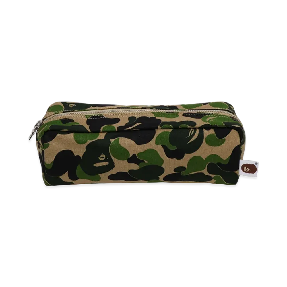 A BATHING APE ABC Camo Flight Pouch Travel "Green"