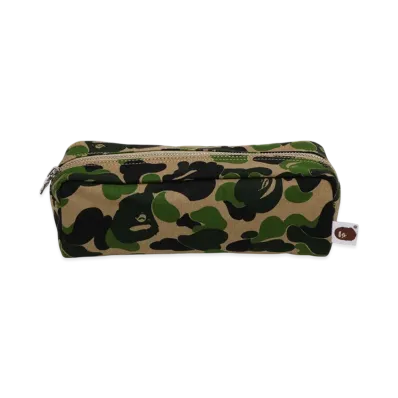 A BATHING APE ABC Camo Flight Pouch Travel "Green"