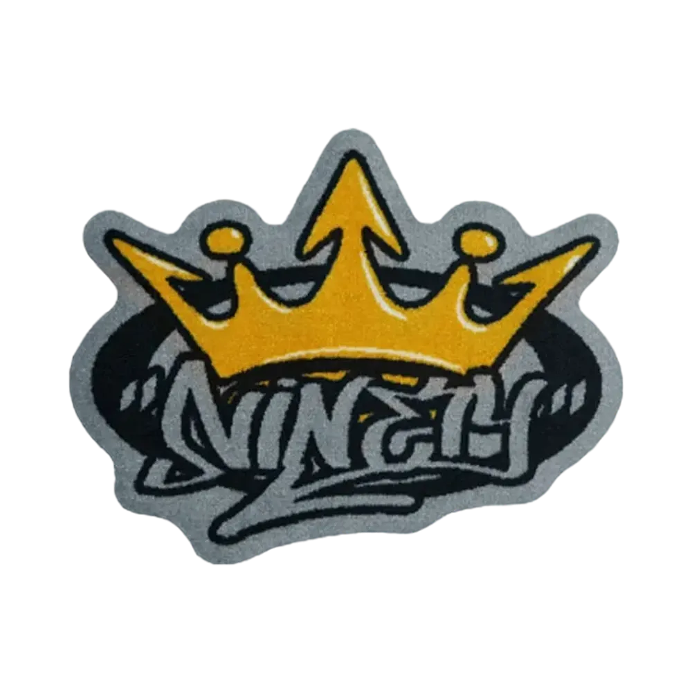 9090 King Logo rug mat "Yellow"