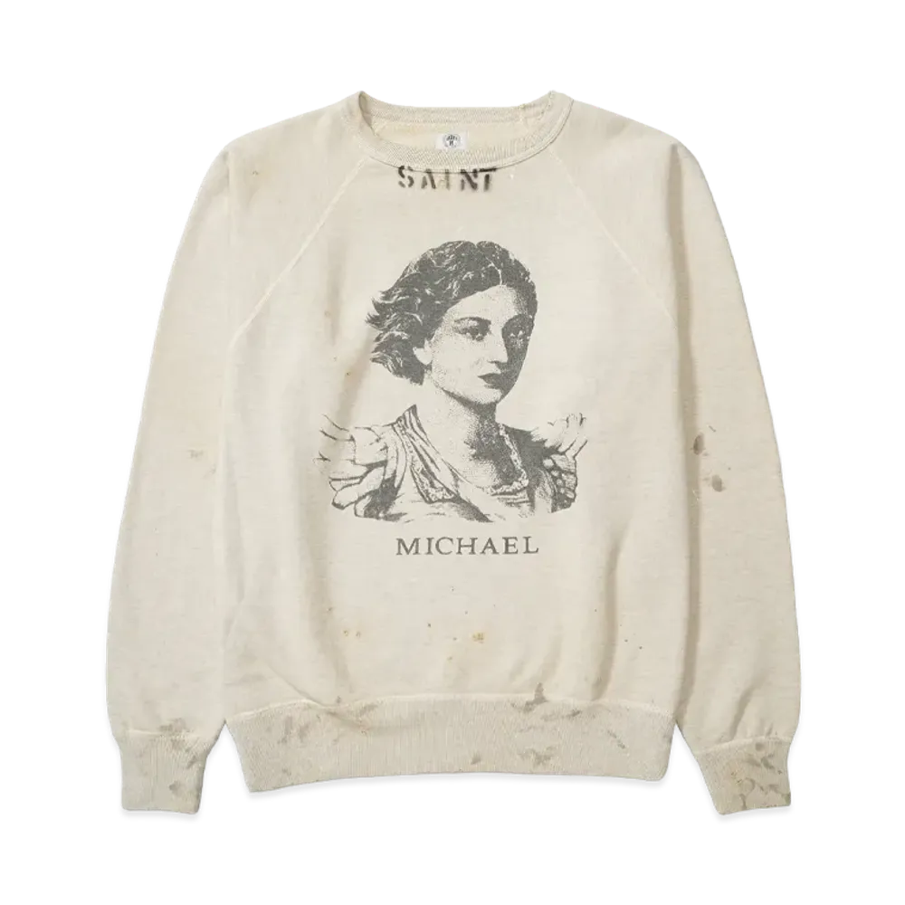 SAINT Mxxxxxx RAGLAN SWEAT MICHAEL "Grey"